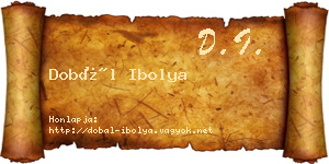 Dobál Ibolya névjegykártya