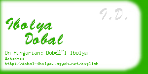 ibolya dobal business card